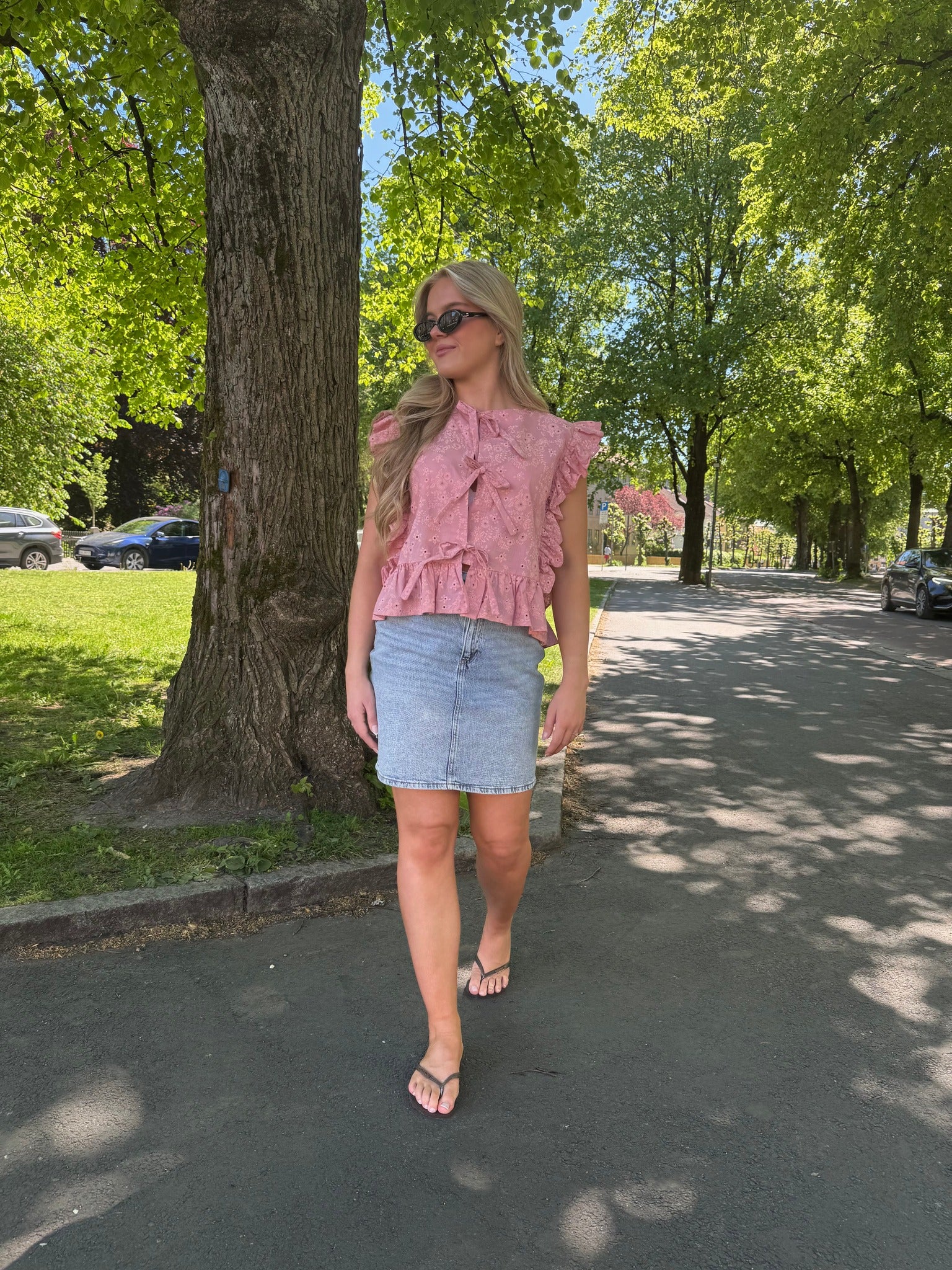 VIKAJA Skirt - Light Blue Denim